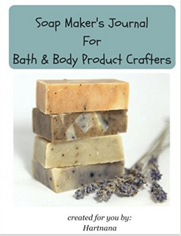 Soap maker's journal for bath and body product crafters. Keep all your notes in one place. #soapmaking #homemadesoap #goatsmilksoap @hart_nana